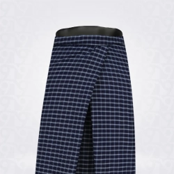 Denim Lungi-Dark Ebony Navy Blue Mirage Cotton